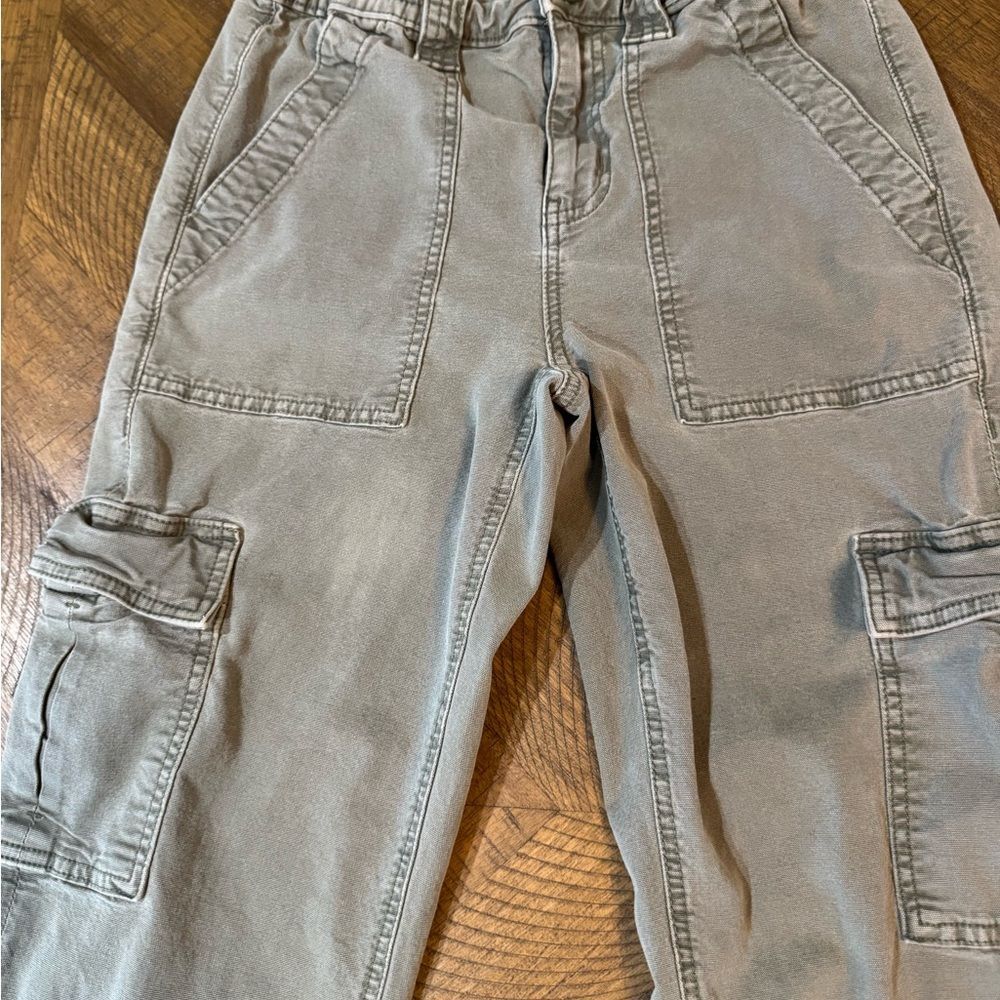 American Eagle Outfitters Women’s Olive Green Cargo Pants Y2K - Picture 4 of 14